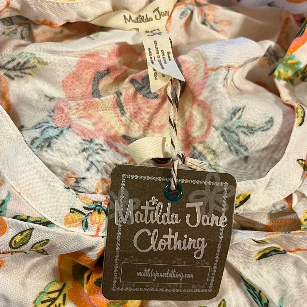 Matilda Jane Floral Dress with Pink and Yellow Hues - Picture 8 of 8